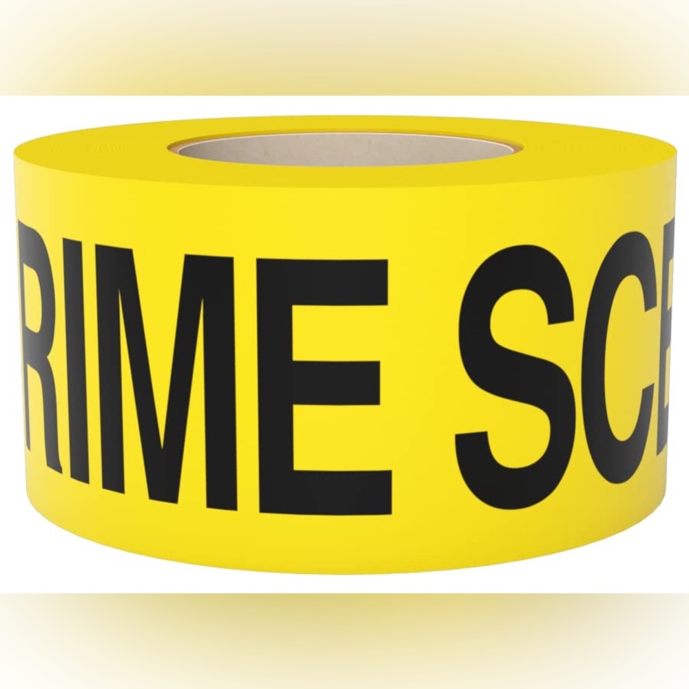 Crime Scene Do Not Cross Barricade Tape 3 inch X 1000 feet